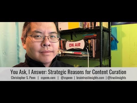 You Ask, I Answer: Strategic Reasons for Content Curation