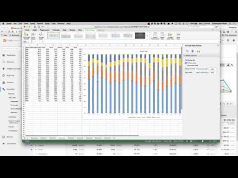 How to stack bar chart 100% Google Analytics