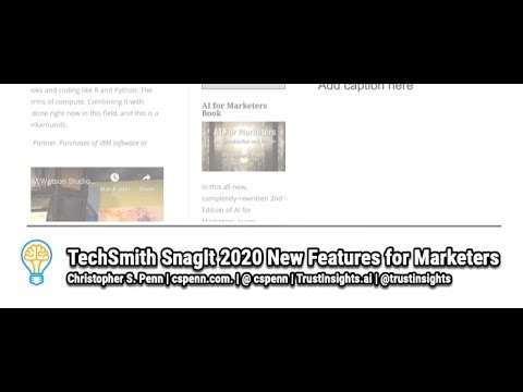 TechSmith SnagIt 2020 New Features for Marketers