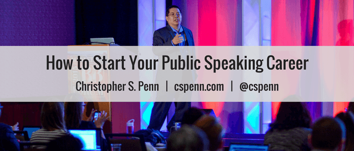 Kolonisten Gebakjes Italiaans How To Start Your Public Speaking Career - Christopher S. Penn - Marketing  Data Science Keynote Speaker