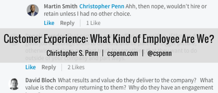 Customer Experience: What Kind of Employee Are We?