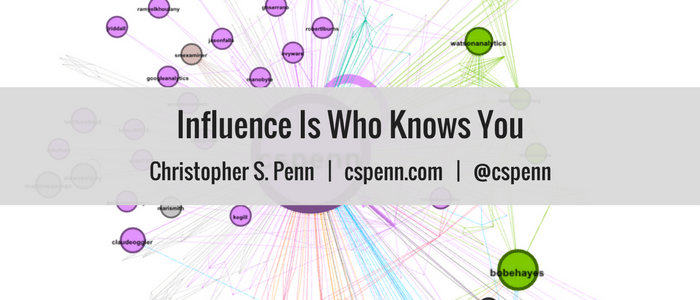 Influence Is Who Knows You