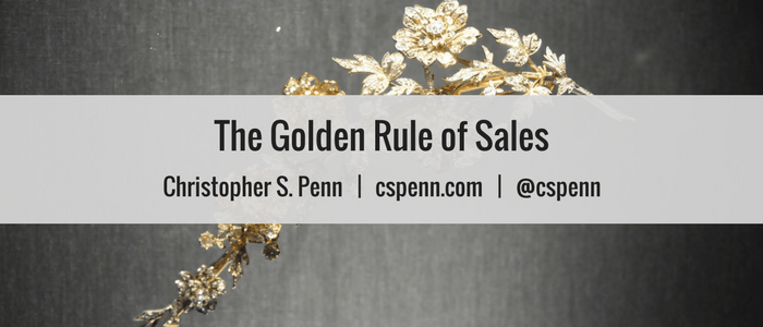 The Golden Rule of Sales