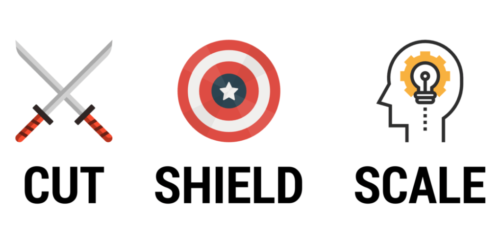 cut shield scale