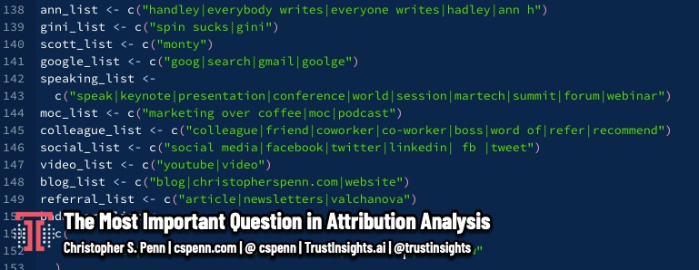 The Most Important Question in Attribution Analysis