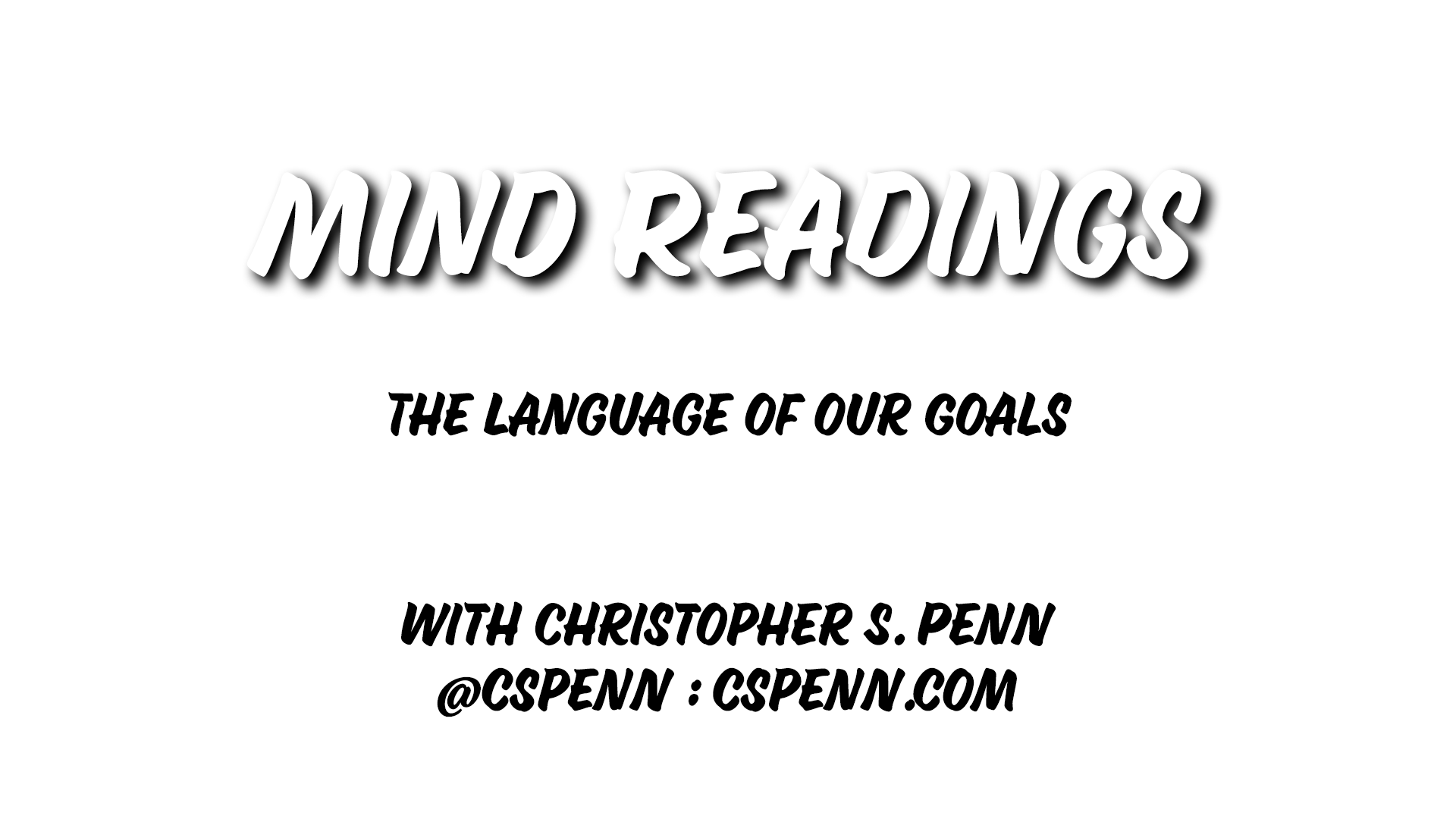 Mind Readings: The Language of Our Goals