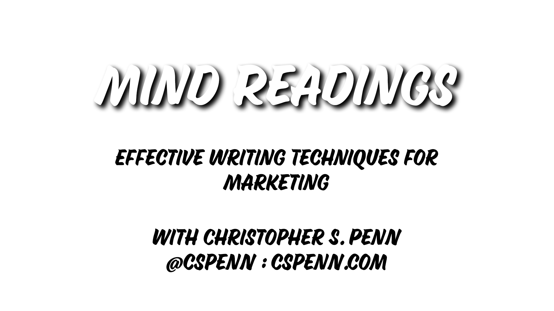 Mind Readings: Effective Writing Techniques for Marketing