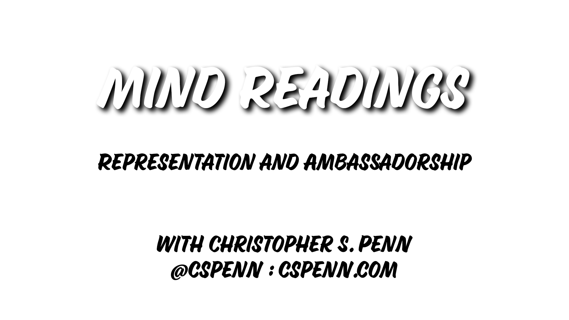 Mind Readings: Representation and Ambassadorship