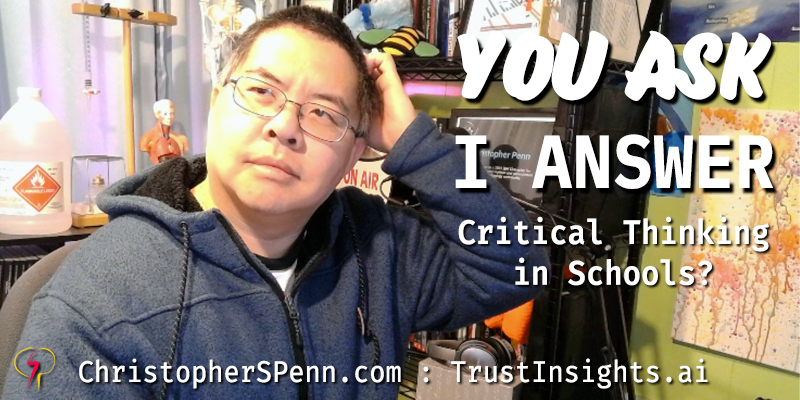 You Ask, I Answer: Critical Thinking in School Curricula?