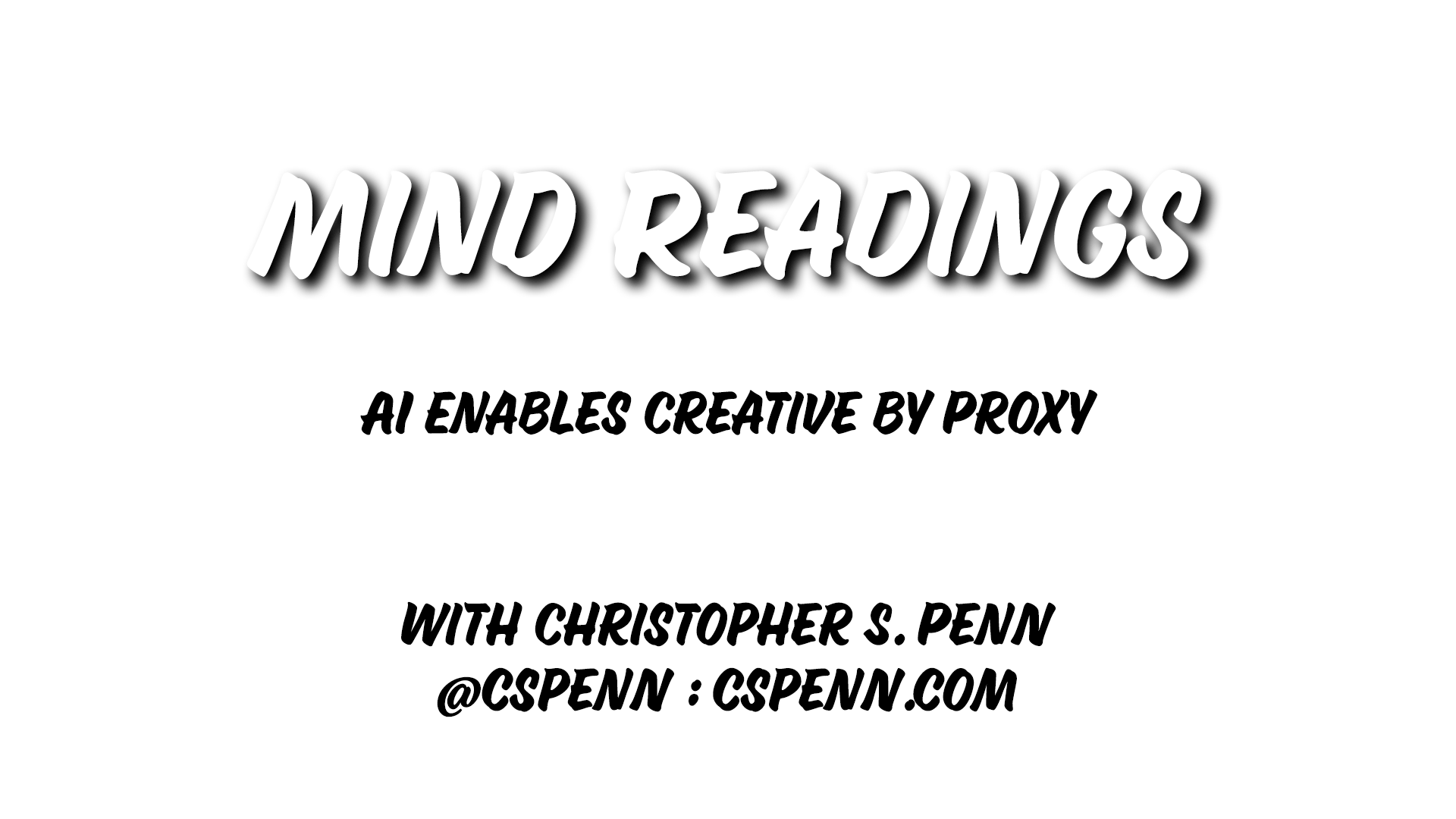 Mind Readings: AI Enables Creative by Proxy