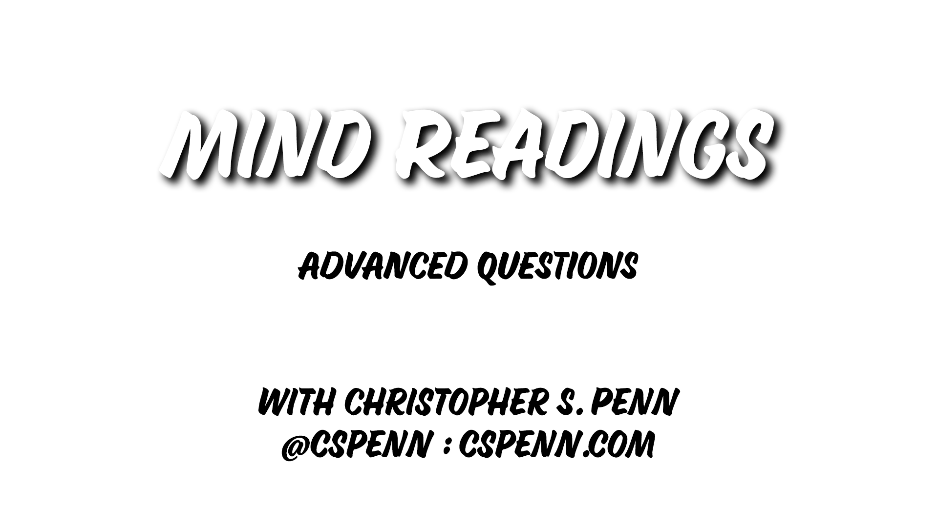 Mind Readings: Advanced Questions