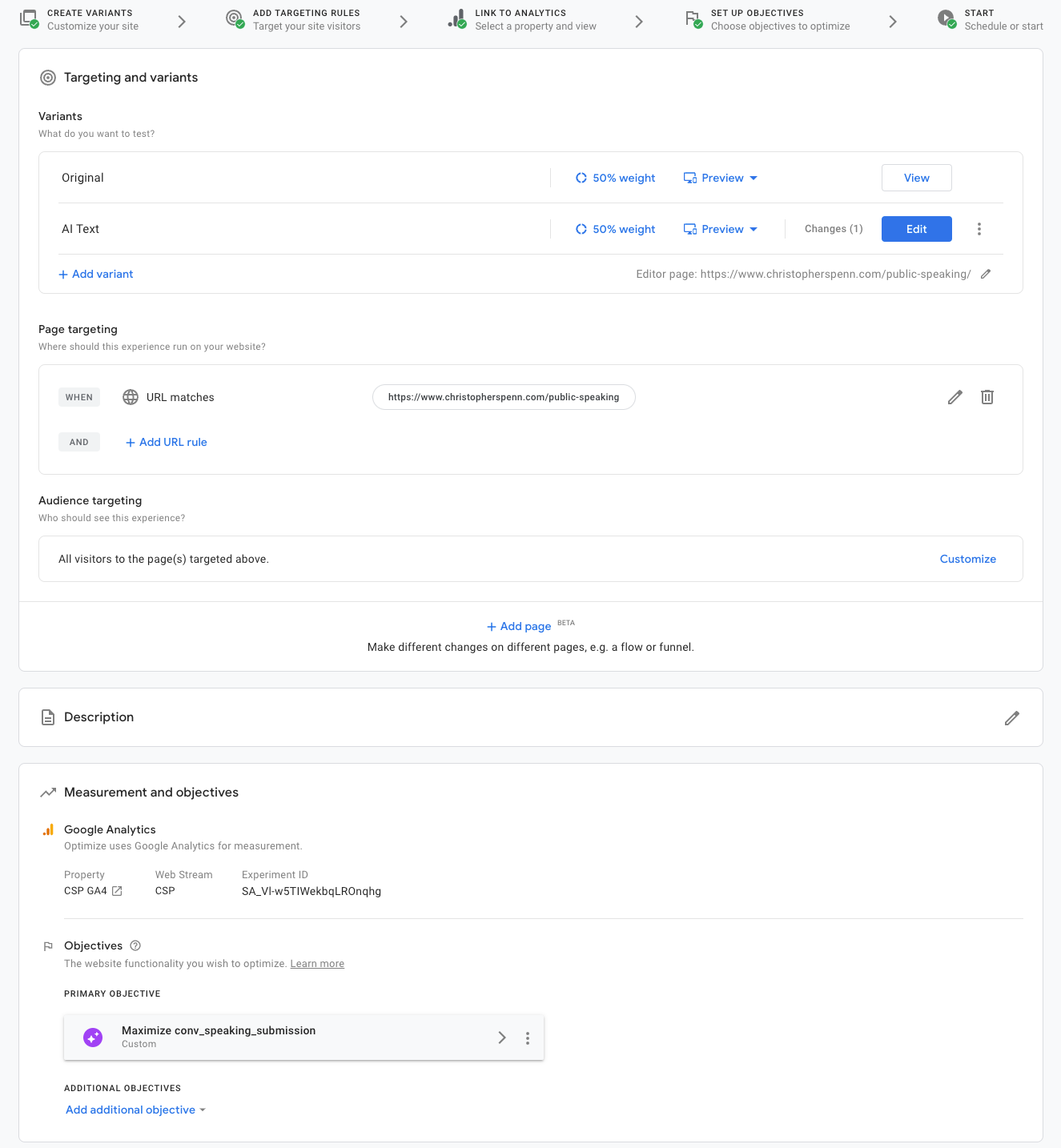 Google Optimize