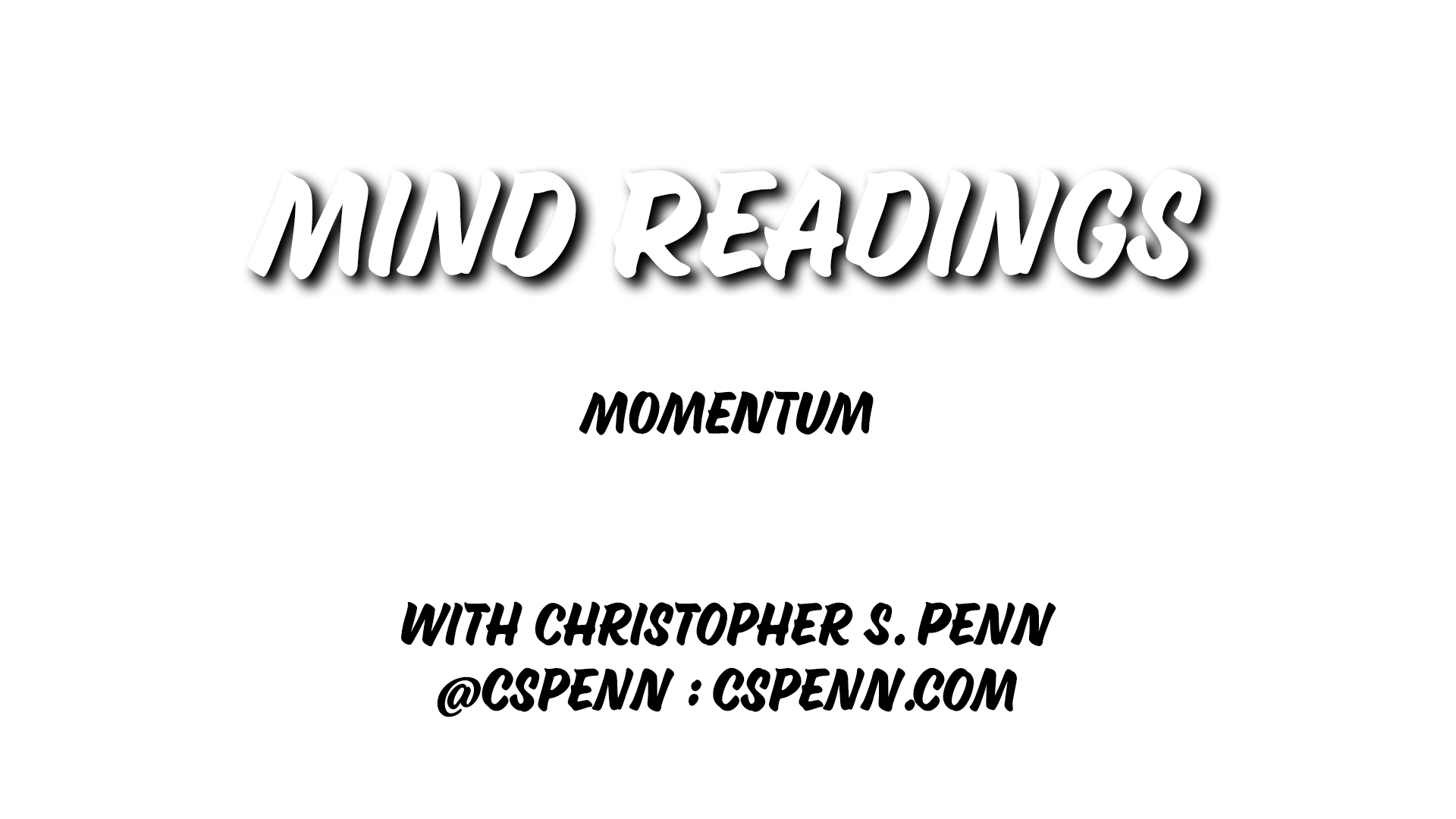 Mind Readings: Momentum