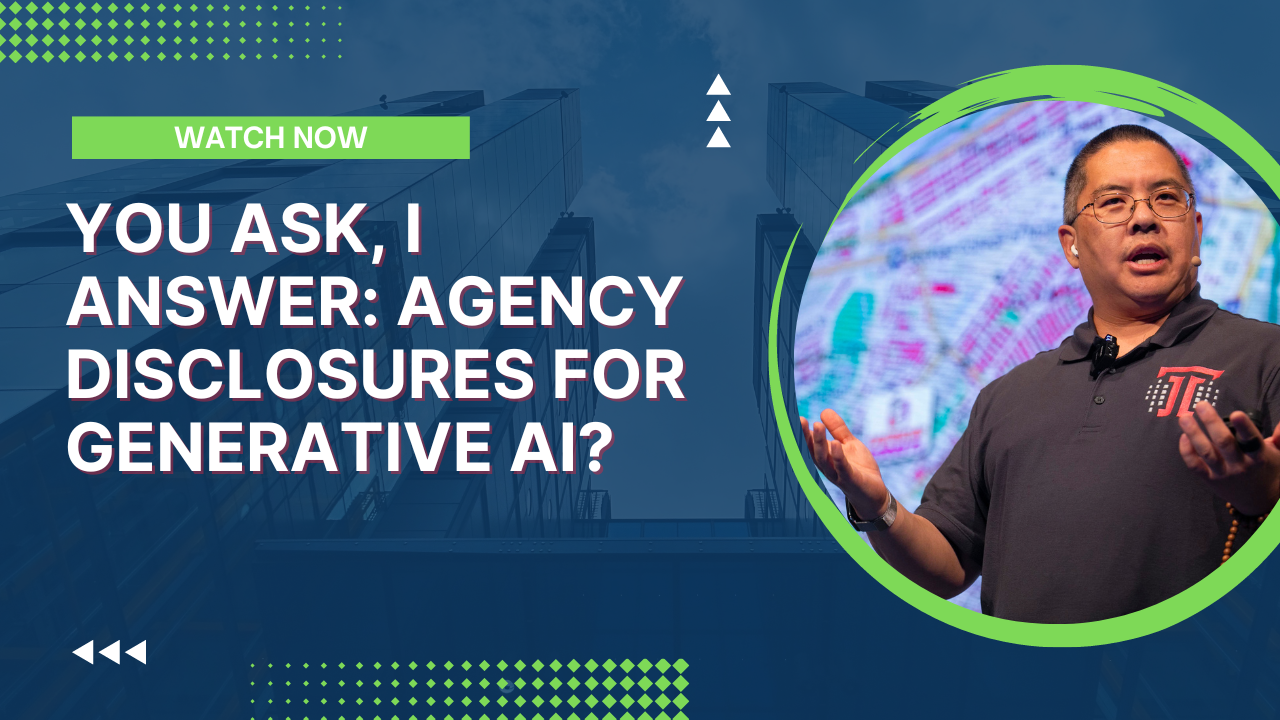 You Ask, I Answer: Agency Disclosures for Generative AI?