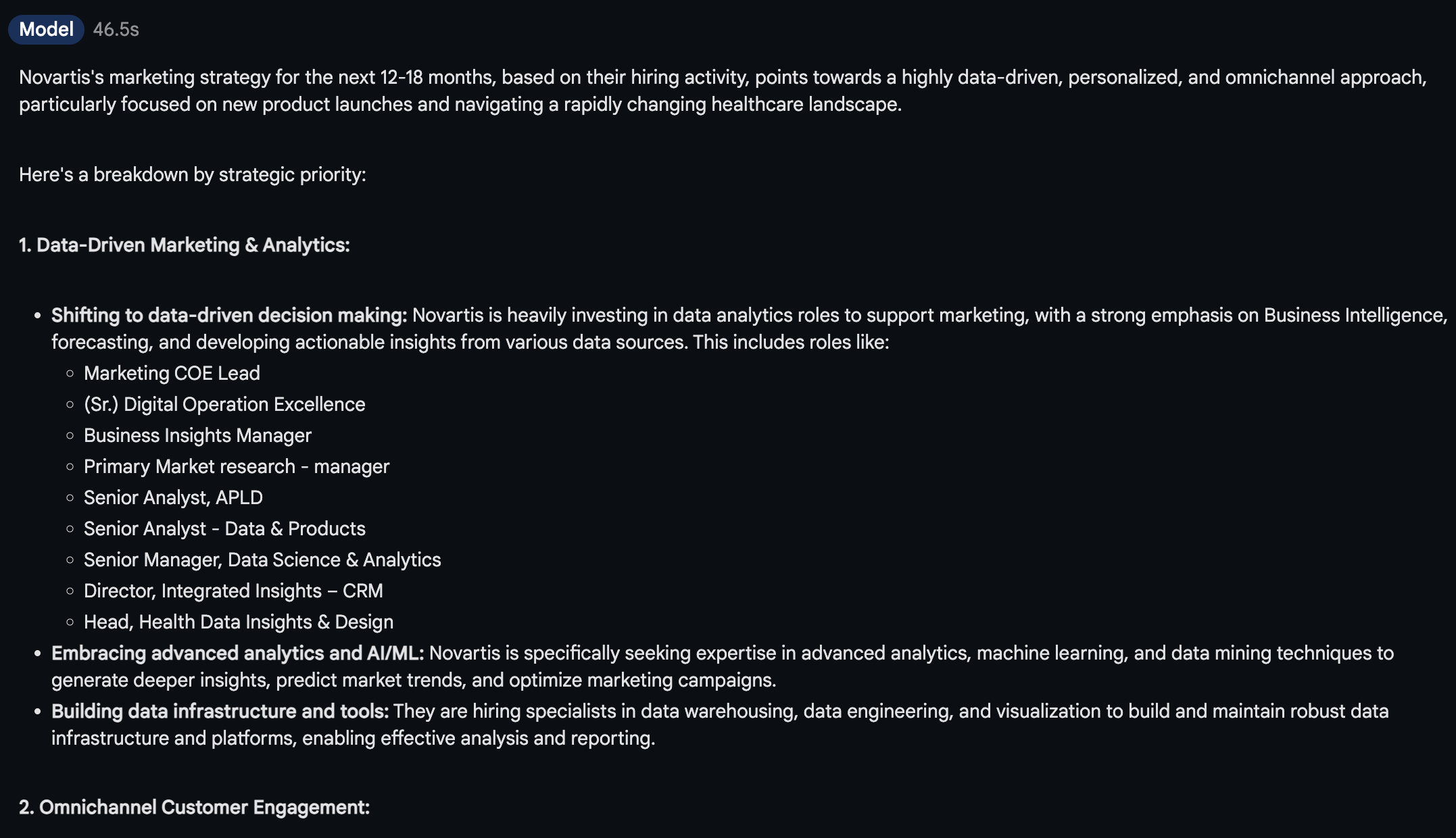 Gemini open jobs in marketing analysis