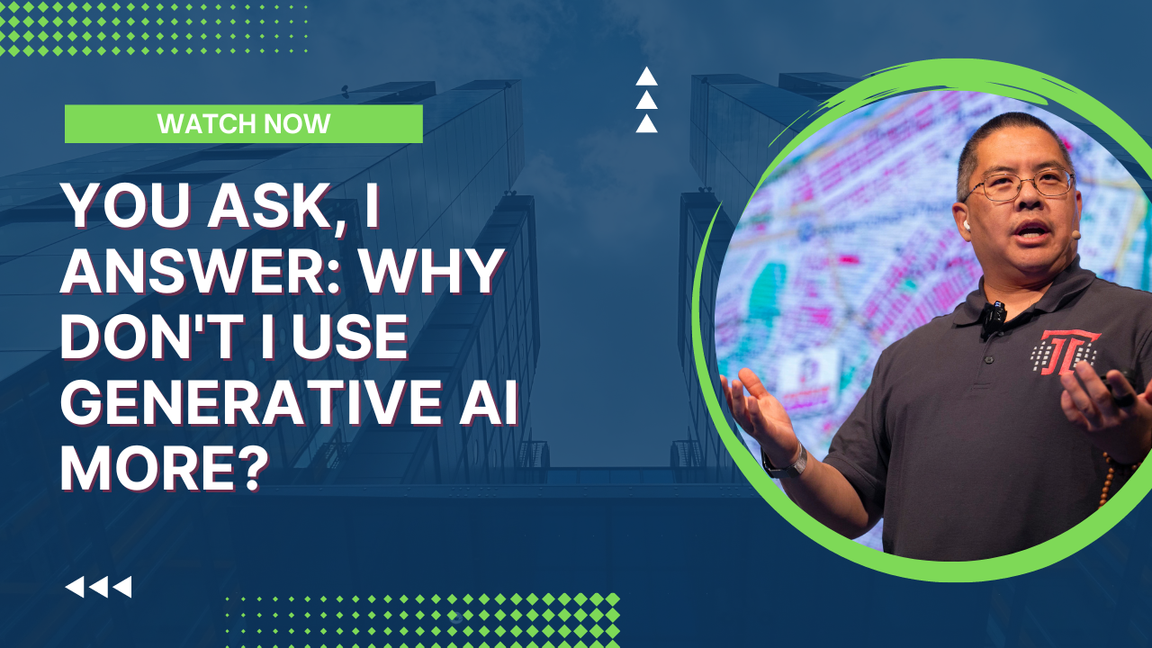 You Ask, I Answer: Why Don't I Use Generative AI More?